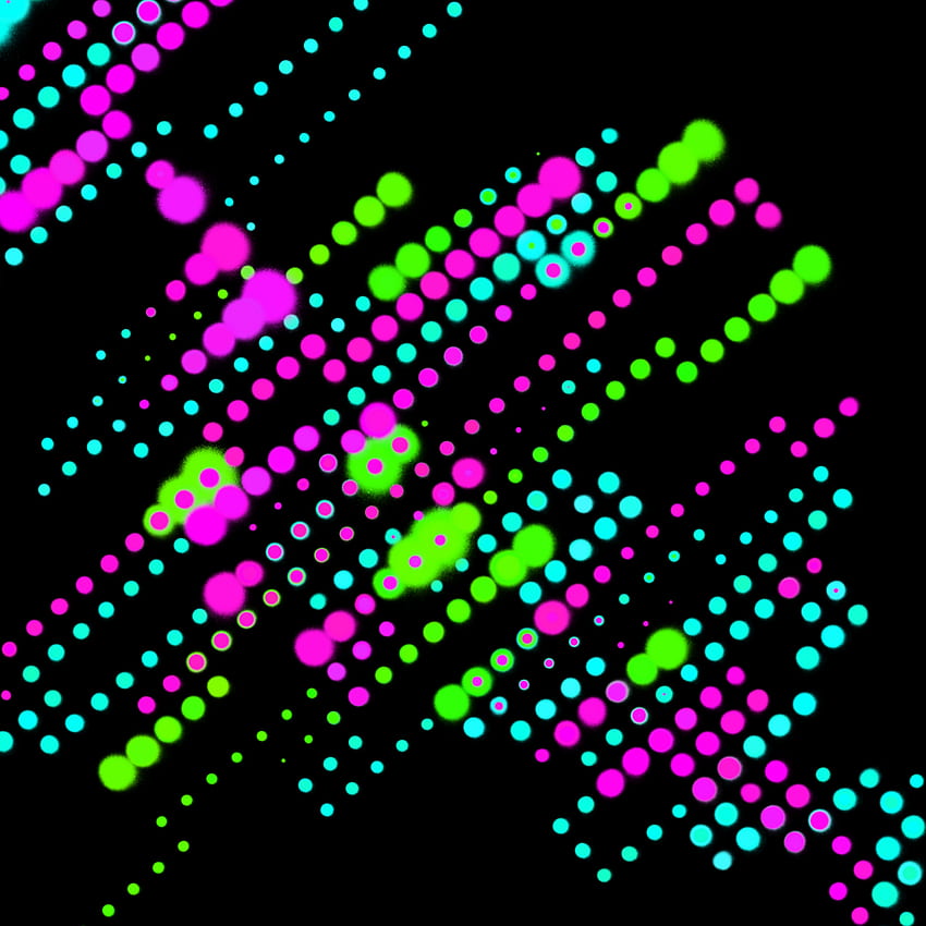 Neon dotted lines bg, tech, background, pattern, retro HD phone wallpaper