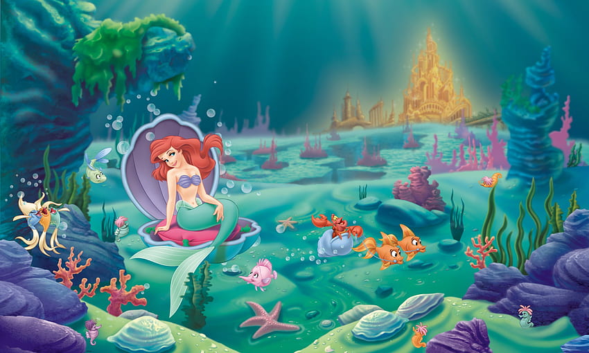 The Little Mermaid, Cartoon, Disney, Ariel HD wallpaper | Pxfuel