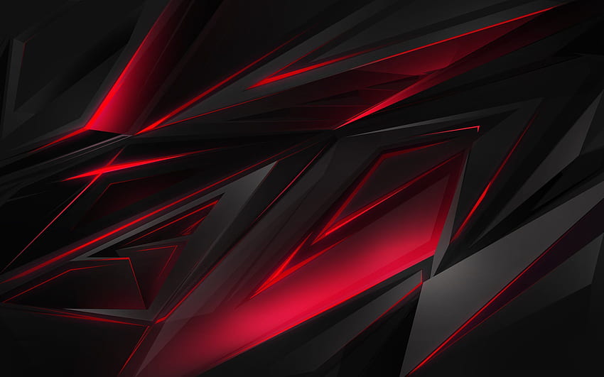 Black Red Shards, Black and Red Metallic HD wallpaper | Pxfuel