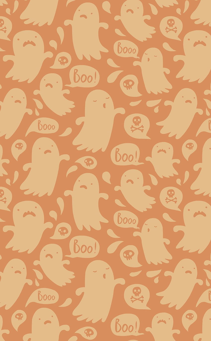 Halloweenowy iPhone z Tumblra – kolekcje festiwalowe, Kawaii Ghost Tapeta na telefon HD