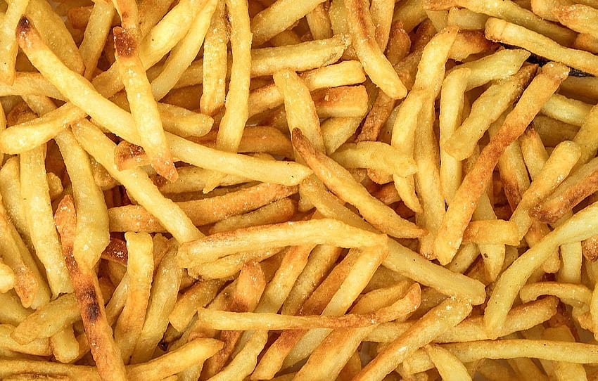Yellow, Fried, Potatoes, French Fries - Fries Tarpaulin - & Background, Cartoon French Fries HD wallpaper