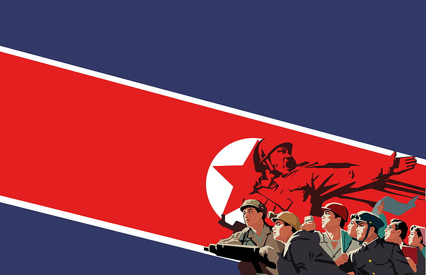북한 :, 태극기 HD 월페이퍼