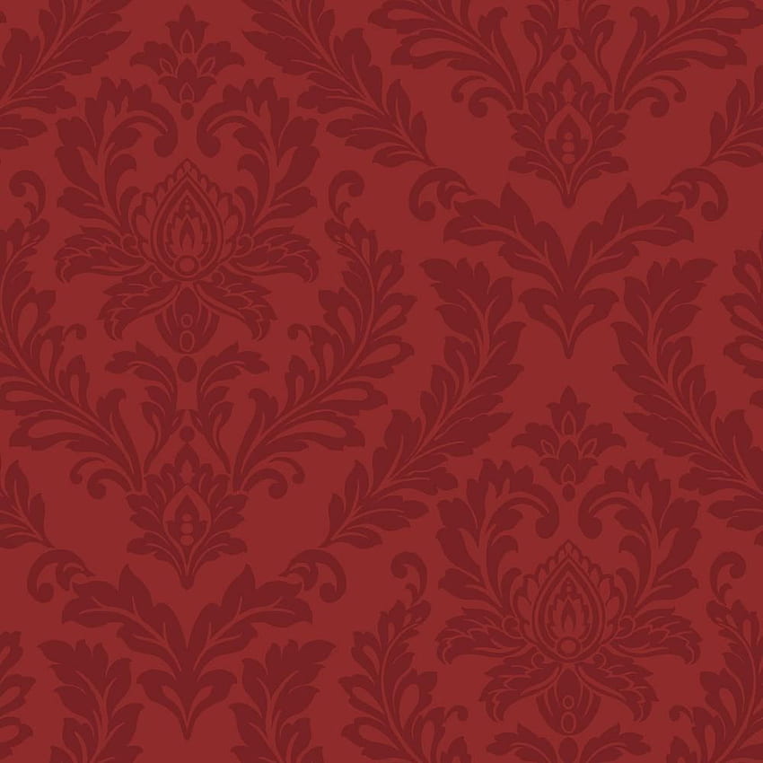 York Wallcoverings Red Damask LW5895 The Home Depot, Red Victorian HD phone wallpaper