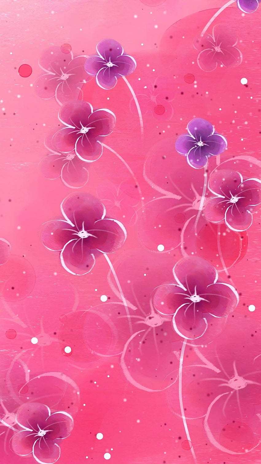 ピンクのiPhone 5 - iPhone用のピンクの花 HD電話の壁紙