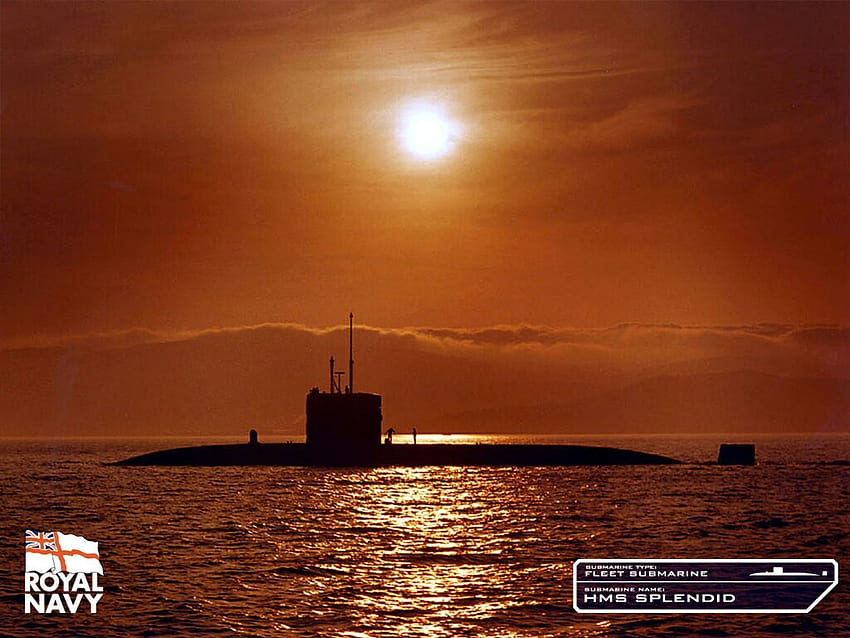 Кралски флот, HMS Splendid, ядрени подводници / и мобилен фон HD тапет
