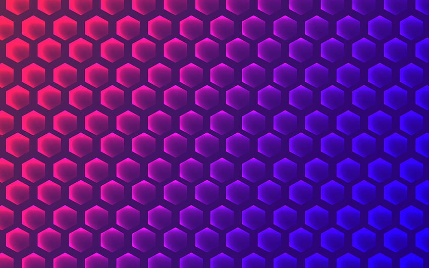 Hexagon , ,, Purple Hexagon HD wallpaper