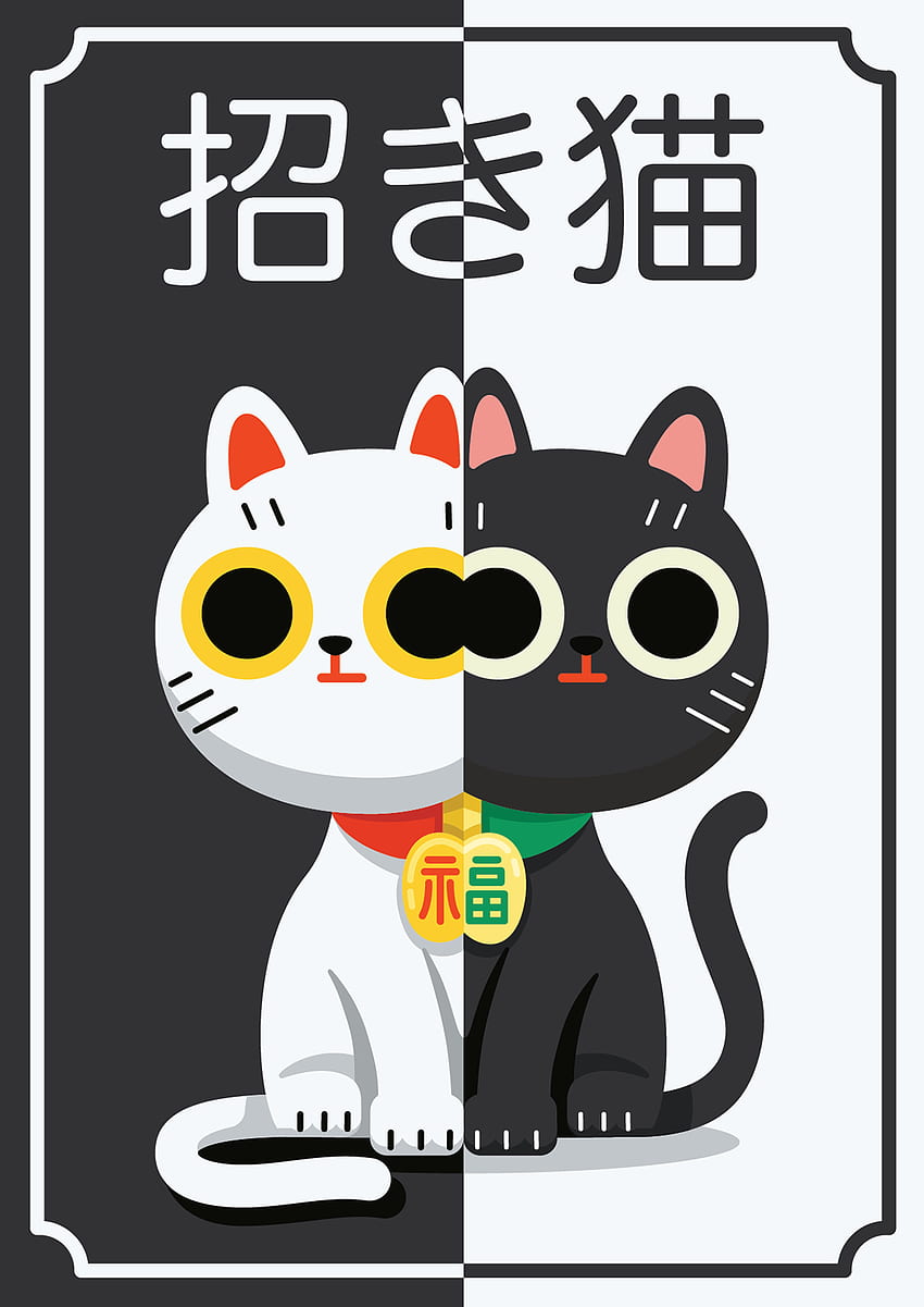 Neimish Sheth pada kucing keberuntungan Jepang pada tahun 2020. Maneki neko, kucing keberuntungan Cina, Neko wallpaper ponsel HD