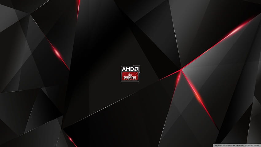 AMD PC Gaming, Cool Black and Red Gaming HD wallpaper