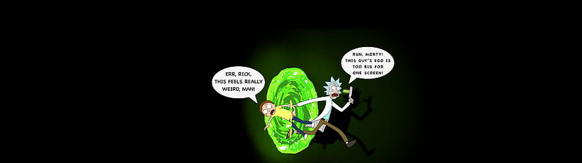 Rick And Morty Portal I Drew For Two Split Screen Monitors. Ideal Resolution Is . Enjoy :) : Rickandmorty HD wallpaper