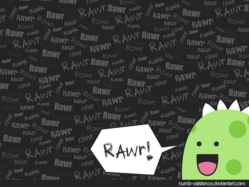 Dinos Go Rawr By Numb Existence, Kawaii Dinosaur HD wallpaper