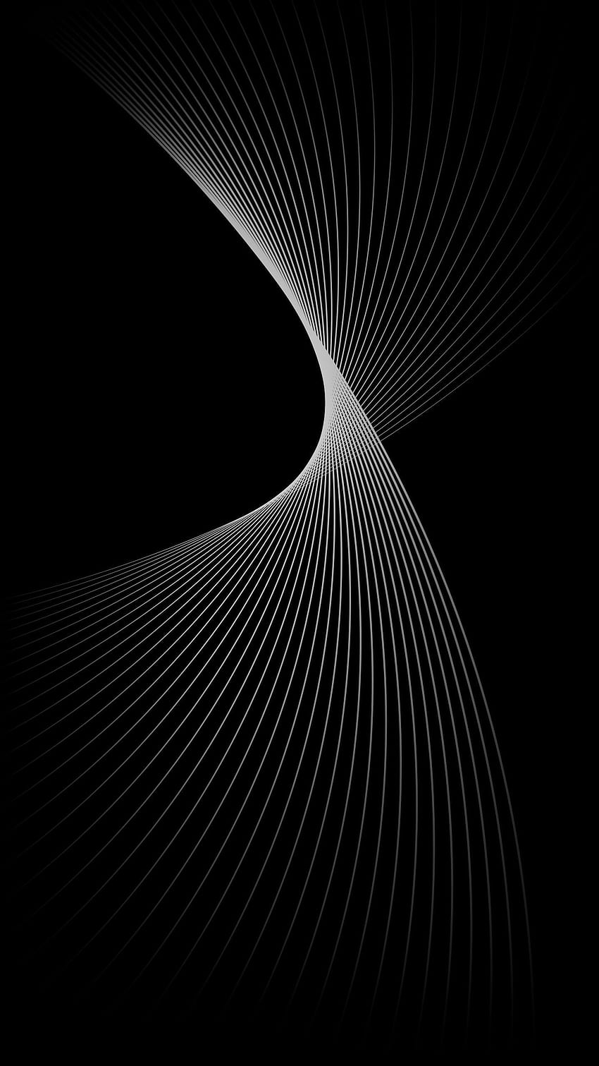 Archivo para Curvas en blanco y negro para OnePlus 3 . Oneplus , Iphone abstracto , Negro, 1440X2560 Blanco fondo de pantalla del teléfono