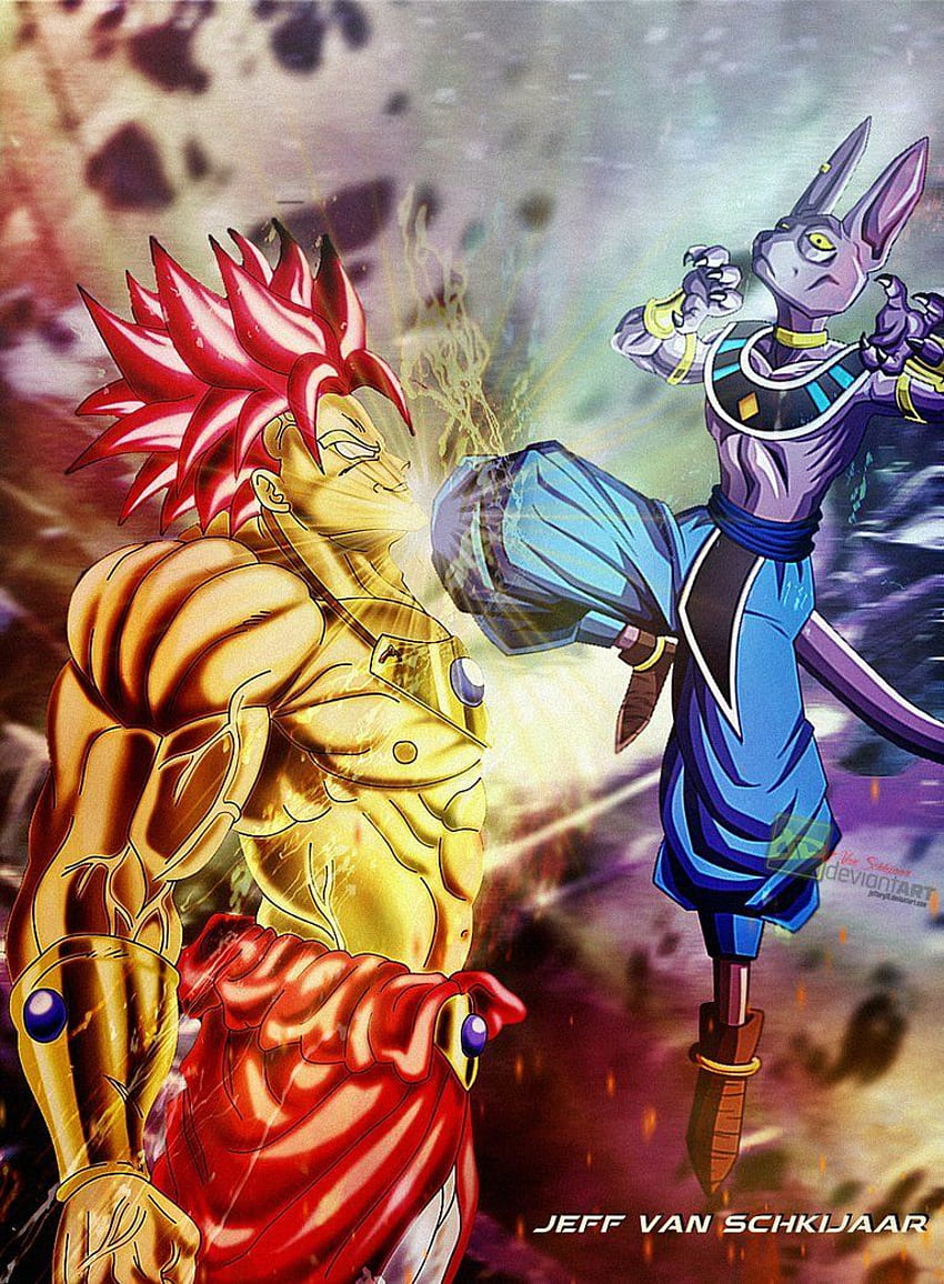 Broly Super Saiyan God vs Bills by jeffery10. DBZ, Goku SSJ God HD phone wallpaper