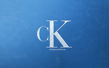 Calvin Klein, logo, blue background HD wallpaper | Pxfuel