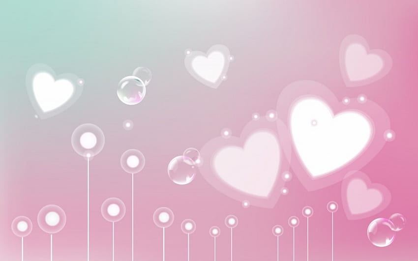 Hearts, love HD wallpaper