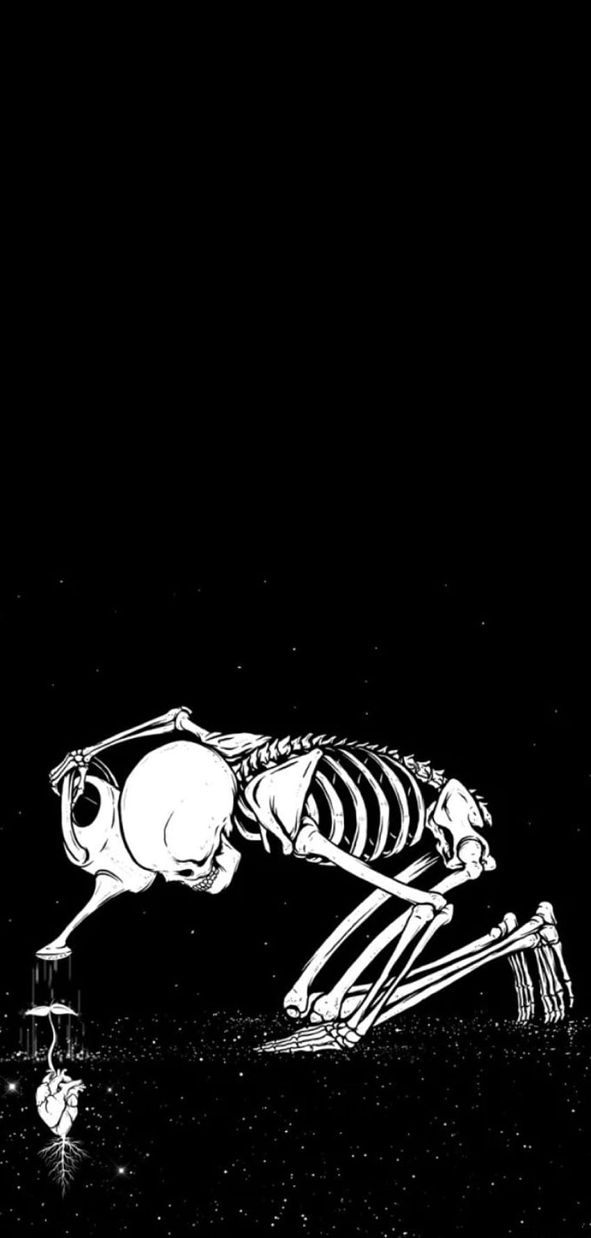 skeleton aesthetic lockscreen. Explore Tumblr Posts and Blogs, Grunge Halloween HD phone wallpaper