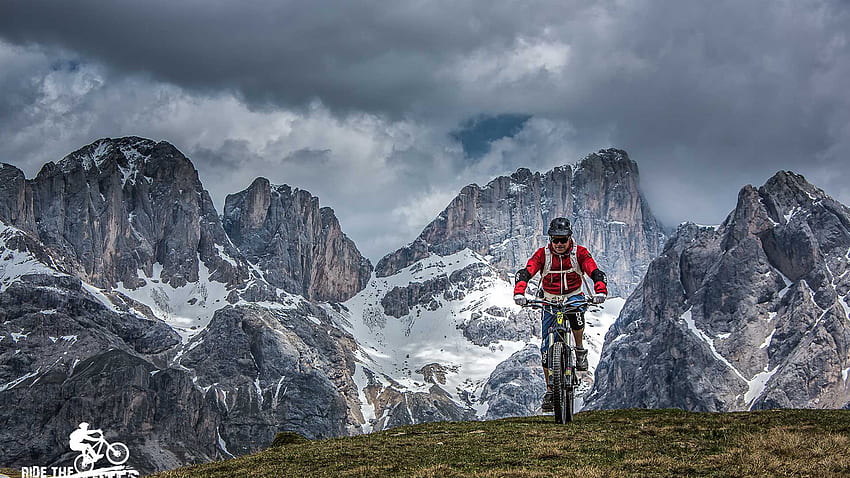 산악자전거 - Garni Ortles Angelo - Selva Val Gardena, 산악 자전거 트레일 HD 월페이퍼