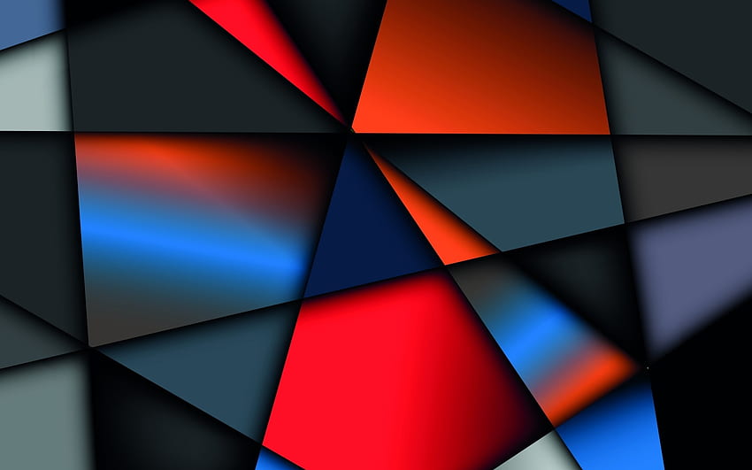 Pattern, abstract, polygons, texture HD wallpaper