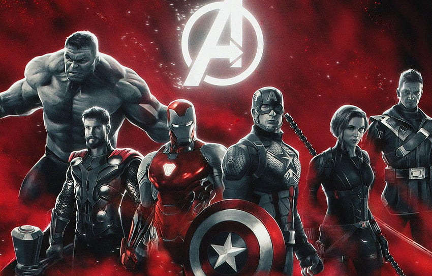 Pahlawan Super, , Avengers, Pembalas: Endgame, Endgame untuk , bagian фильмы, Natal Pahlawan Super Wallpaper HD