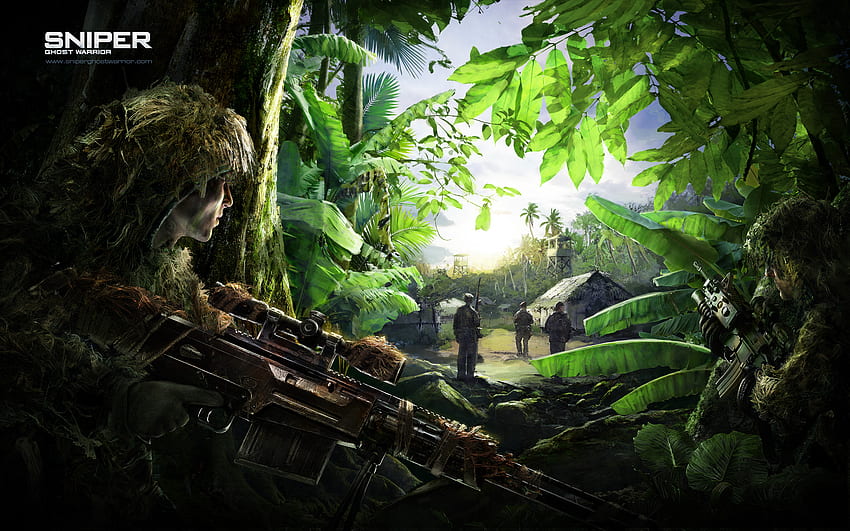 sniper: the ghost warrior, sniper the ghost warrior, weapon, lurk, army, game, sniper, solder, forest HD wallpaper