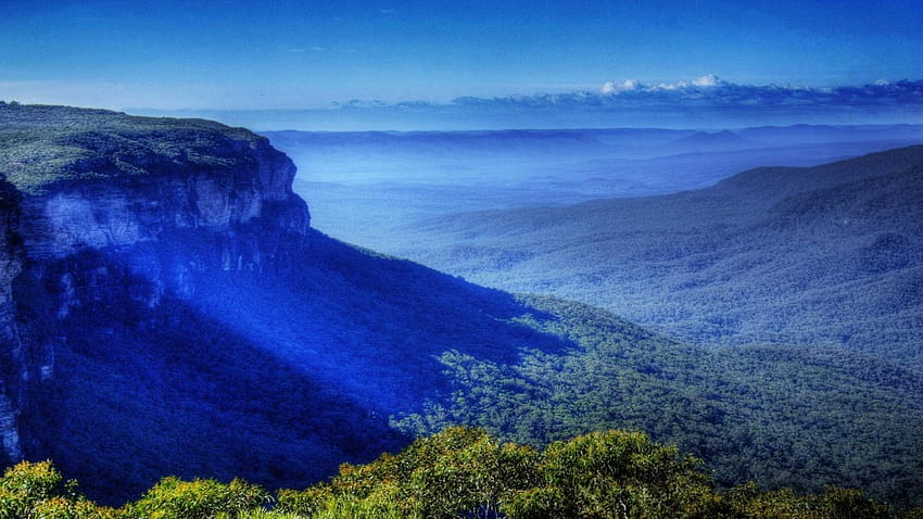 Ultra Amazing View of Blue Nature Mountain, Beautiful U Exotic HD wallpaper