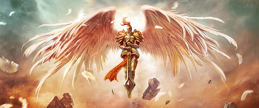 League Of Legends Koruyucu Melek, kanatlı şövalye HD duvar kağıdı