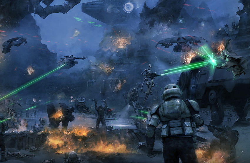 Battle of Kashyyyk, Star Wars Separatist HD wallpaper