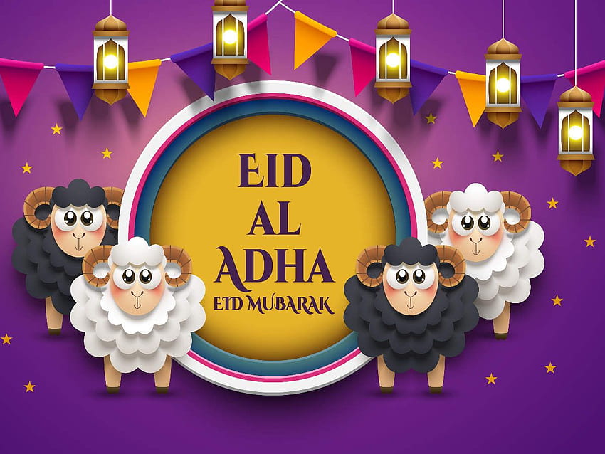 Eid Ul Adha-Karten 2019: Beste Bakrid Mubarak-Grußkarte, Wünsche, Zitate, Status, SMS, Nachrichten und er, Eid al-Adha HD-Hintergrundbild
