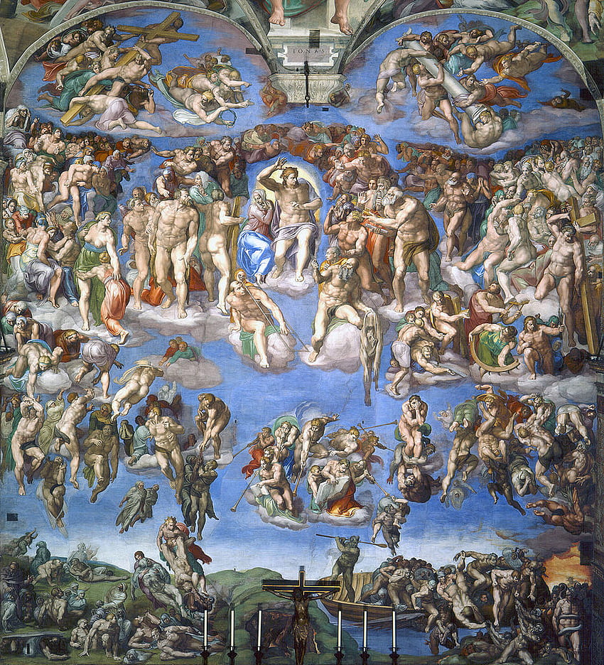 Last Judgement (Michelangelo), Sistine Chapel HD phone wallpaper