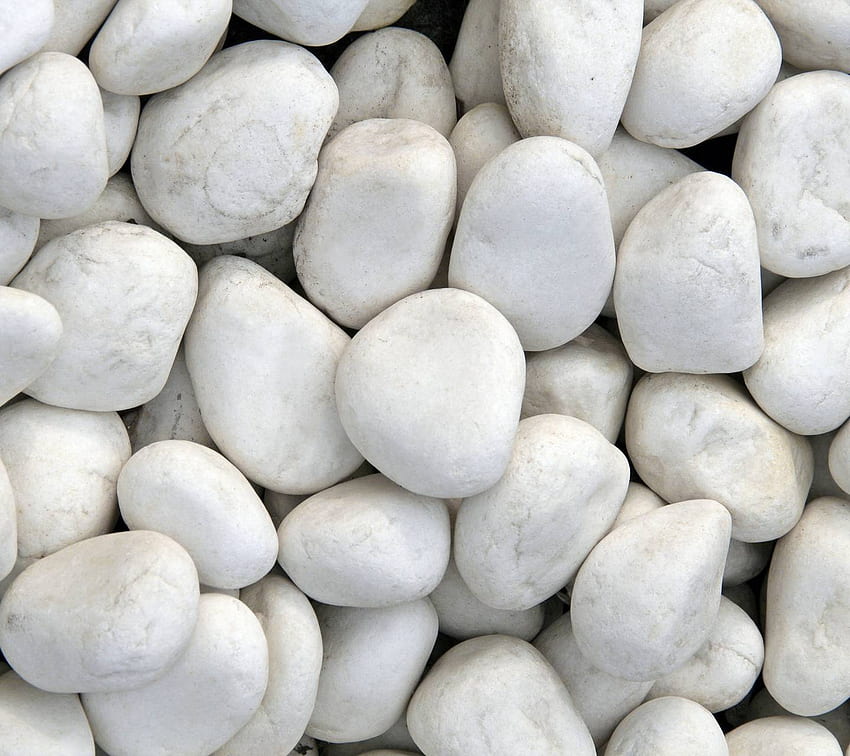 White Stones, White Pebbles HD wallpaper