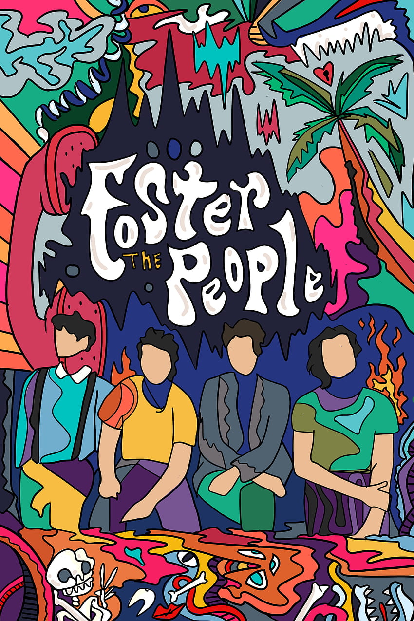 Confira meu projeto: Foster The People Fan Poster Gallery 857. Design de pôster de concerto, pôster de festival de música, Foster The People Papel de parede de celular HD