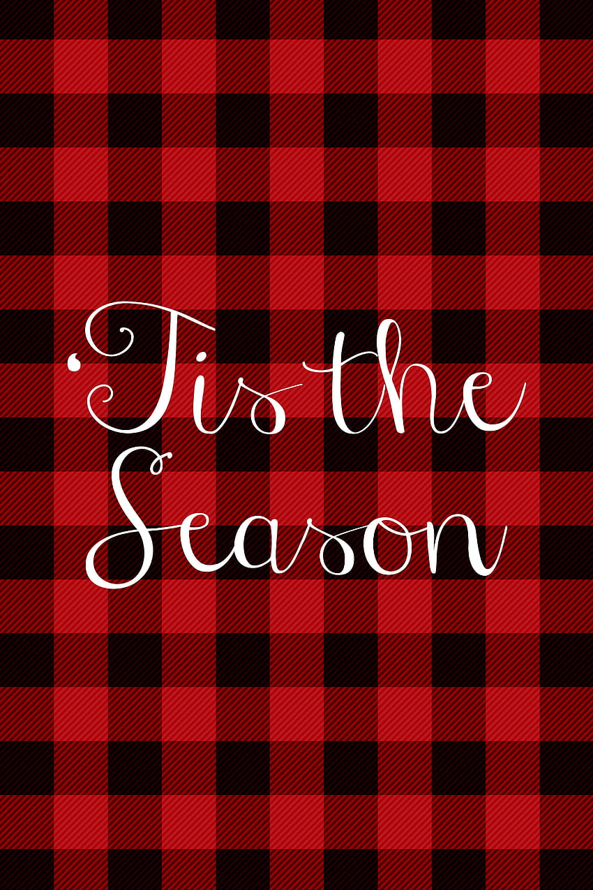 Red Buffalo Plaid iPhone, Black and Red Checkered HD phone wallpaper