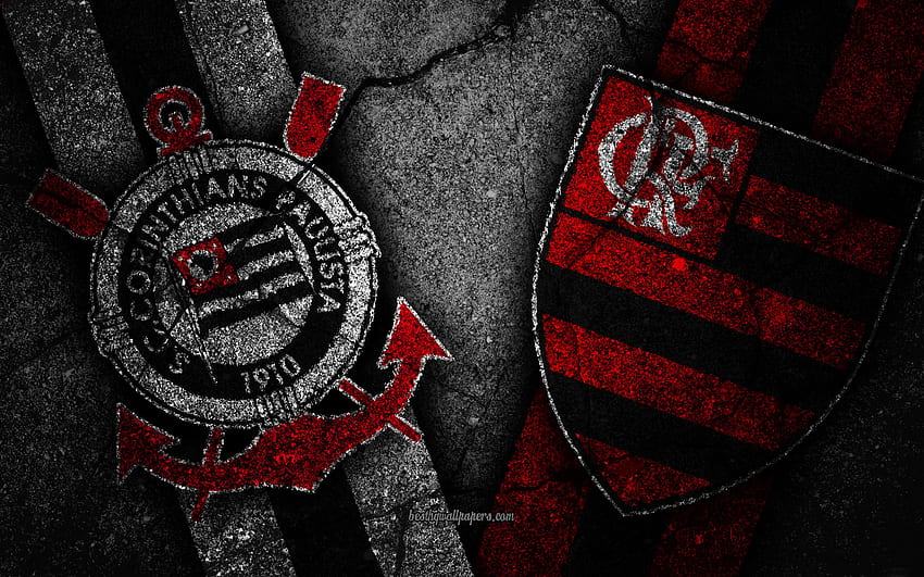 Corinthians vs. Flamengo, Runde 28, Serie HD-Hintergrundbild