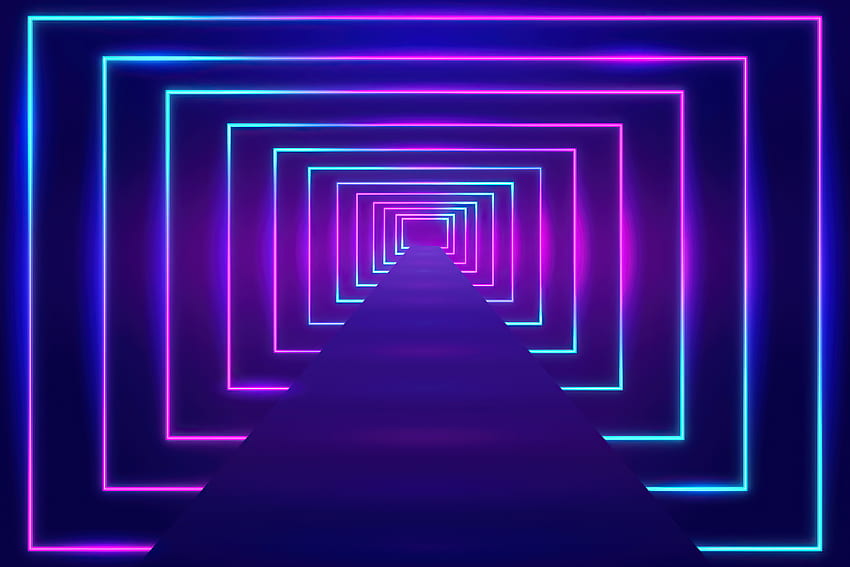 Optische Quadrate, abstrakt, Tunnellinie HD-Hintergrundbild