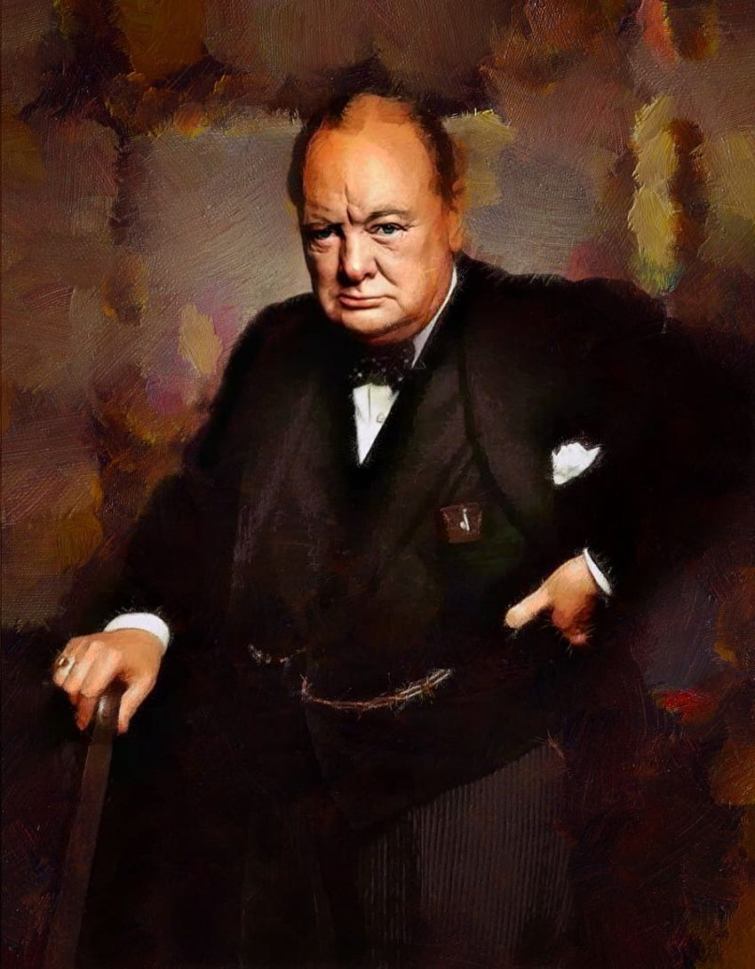 X - Winston Churchill Portrait ออตตาวา - วอลล์เปเปอร์โทรศัพท์ HD
