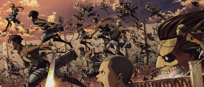 L'Attaque des Titans, Eren Yeager, Armin Arlert, L'Attaque des Titans : Ailes du dom, Mikasa Ackerman JPG - Cool , Eren dom Fond d'écran HD