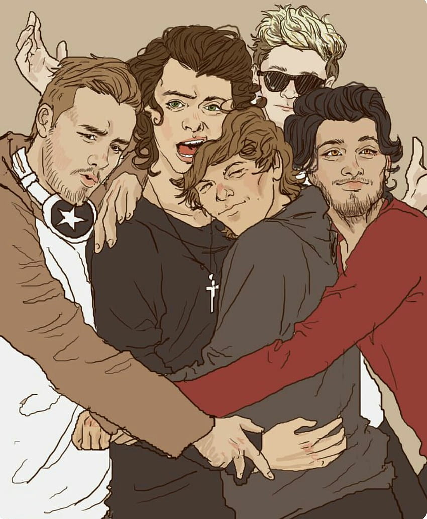 about One Direction, One Direction Cartoon HD phone wallpaper