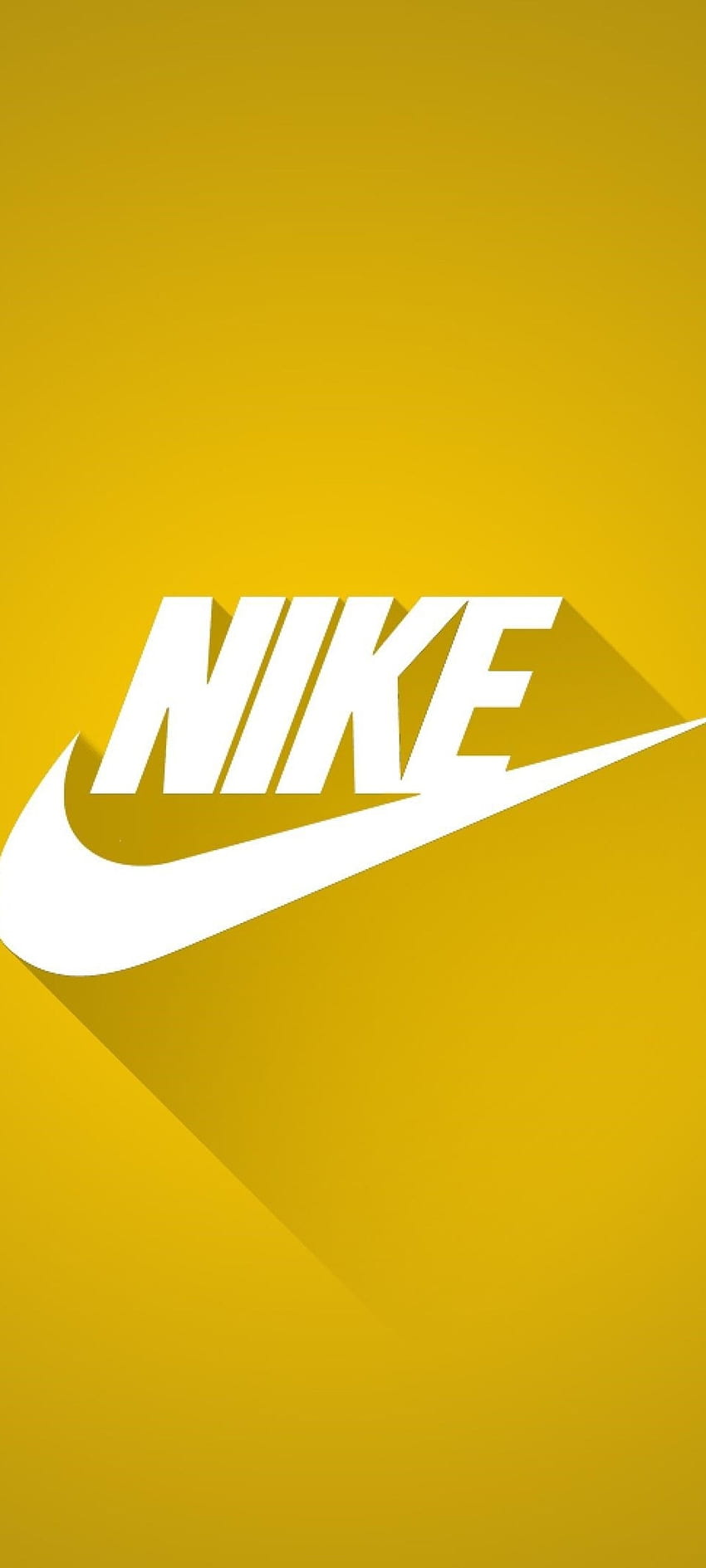 Logo Nike en jaune, art, , design, , sport Fond d'écran de téléphone HD
