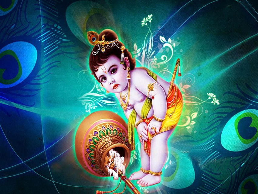 Cute Baby Krishna in 2019. Lord Baby Krishna, Krishna and Cow HD wallpaper