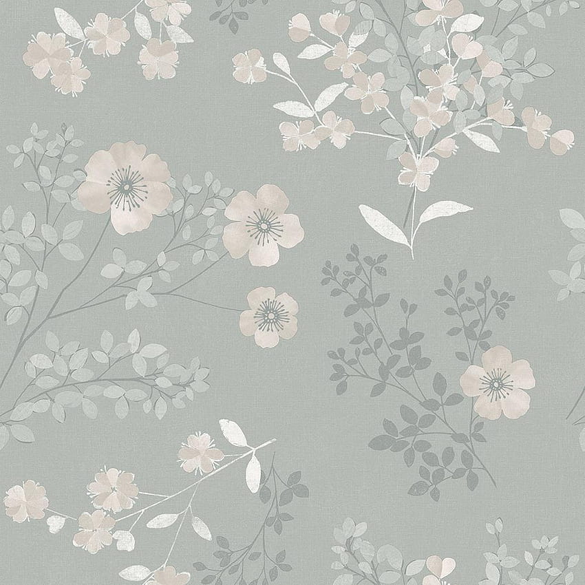 Wall Vision 57.8 sq. ft. Prairie Rose Taupe Floral 2827, Light Pink Floral HD phone wallpaper