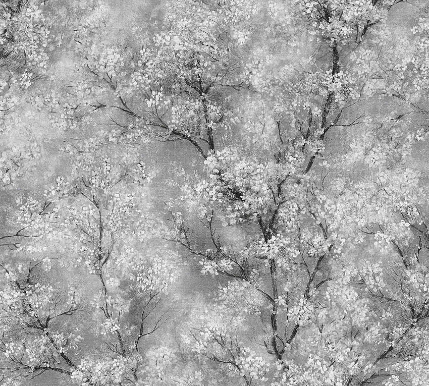 Non Woven Blossom Tendrils Grey White 37420 1 HD wallpaper