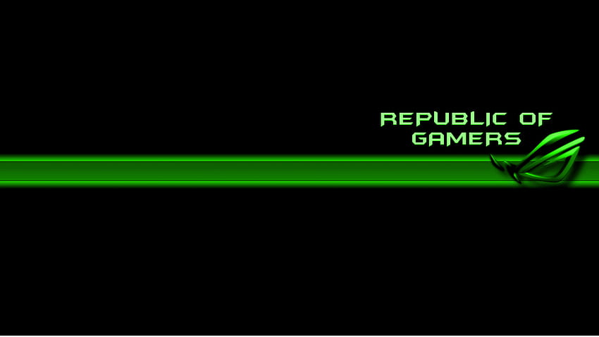 Republic Of Gamer, Asus ROG . Background, Green ROG HD wallpaper