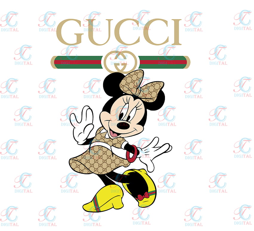 Gucci Minnie Mouse Svg, Gucci Logo SVG, Minnie Gucci Svg, Gucci Svg
