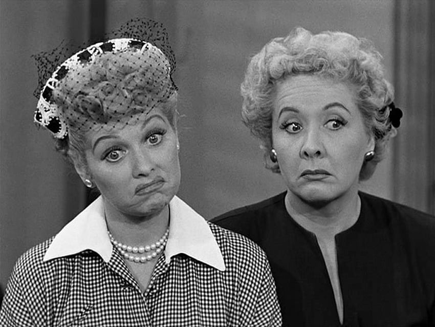 Lucille Ball i Vivian Vance, Ethel Mertz, Lucille Ball, serial telewizyjny, rozrywka, Lucy Ricardo, Vivian Vance, kocham Lucy Tapeta HD