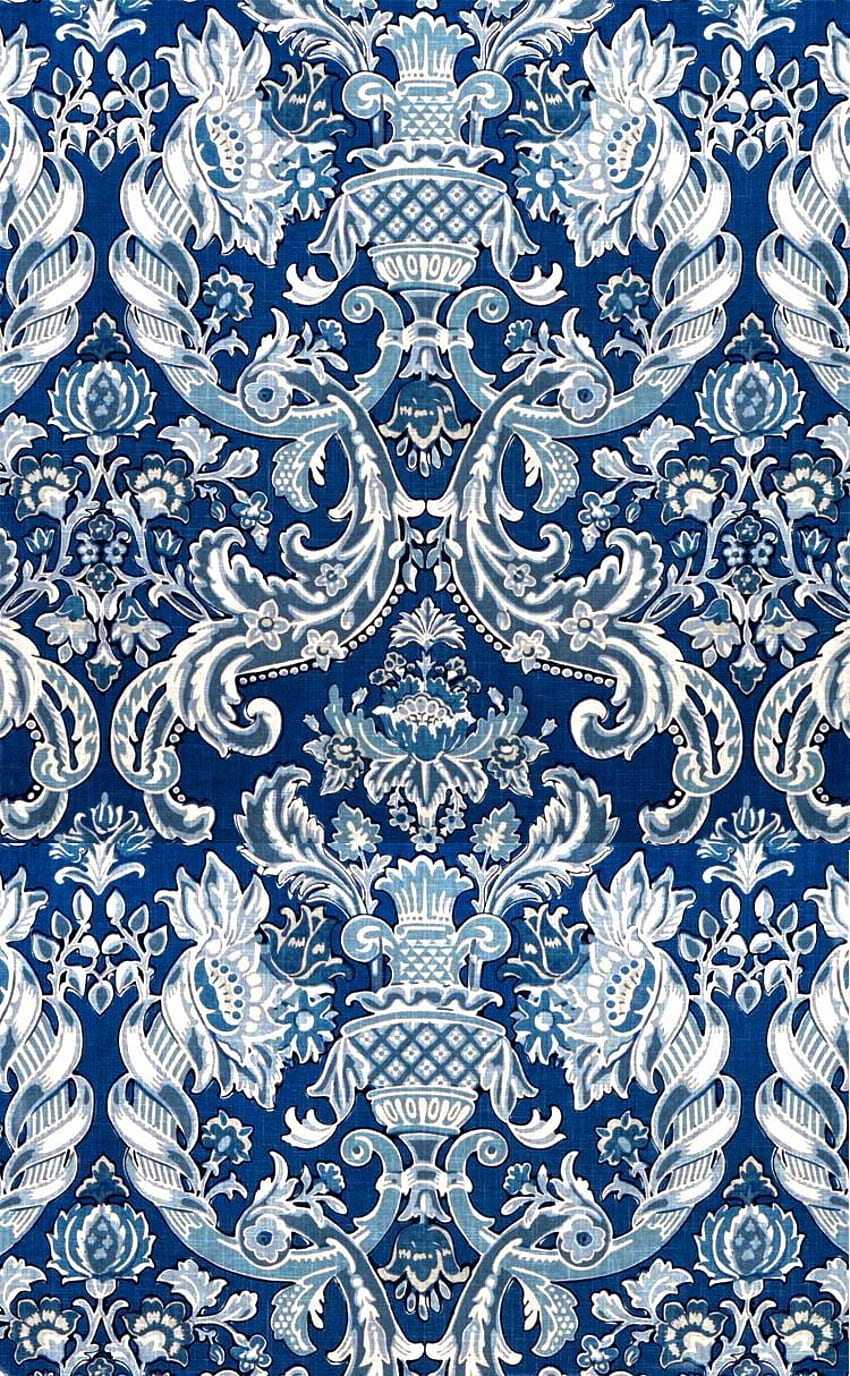 blue ornate pattern. Baroque pattern, Pattern , Print HD phone wallpaper