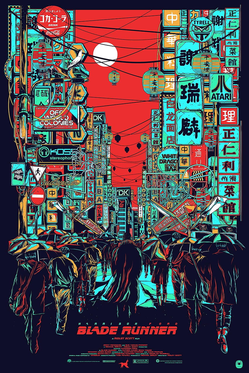 Blade Runner (1982) . Изкуство Blade runner, изкуство на филмов плакат, плакат Blade runner, филмов плакат HD тапет за телефон