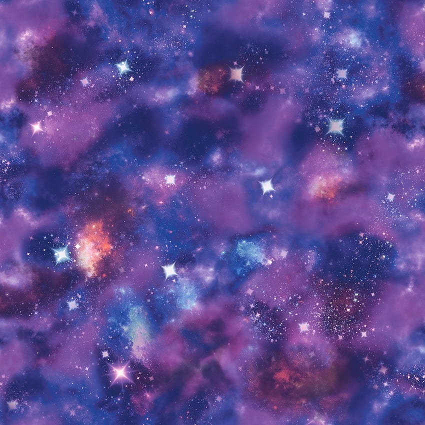Nebula Space Pattern Glitter Motif graphic Mural 273205, Pastel Space ...