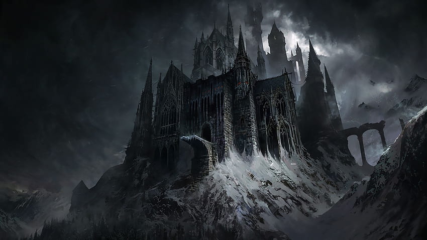 Evil Castle Dark Fantasy 1440P Резолюция ,, 2560x1440 Fantasy HD тапет