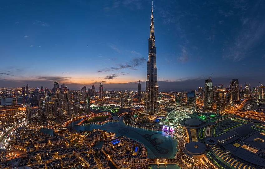 Дубай, центъра на Дубай HD тапет