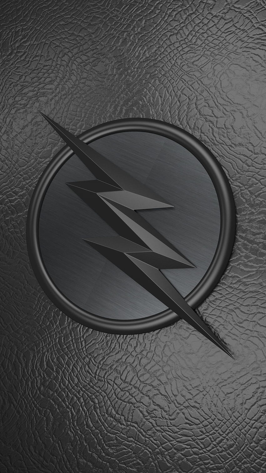 Logo Flash nero, logo Savitar Sfondo del telefono HD