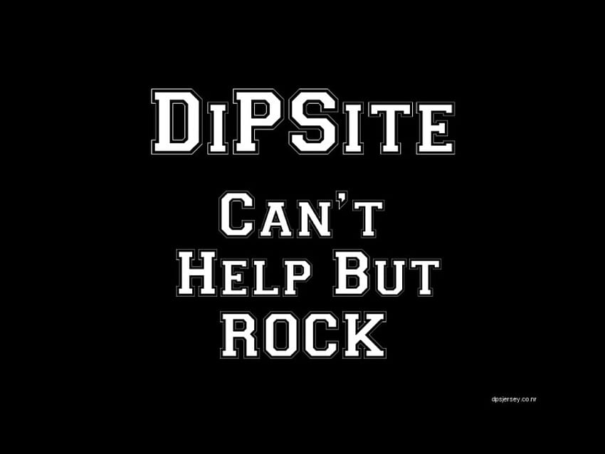 Dipsite, slogan, 3d, black and white HD wallpaper